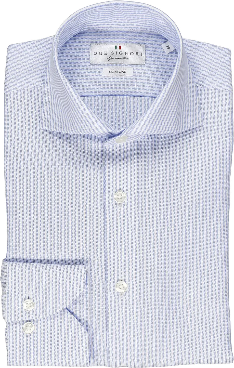 BUTTON DOWN SLIM - OXFORT STRIBE - BLUE