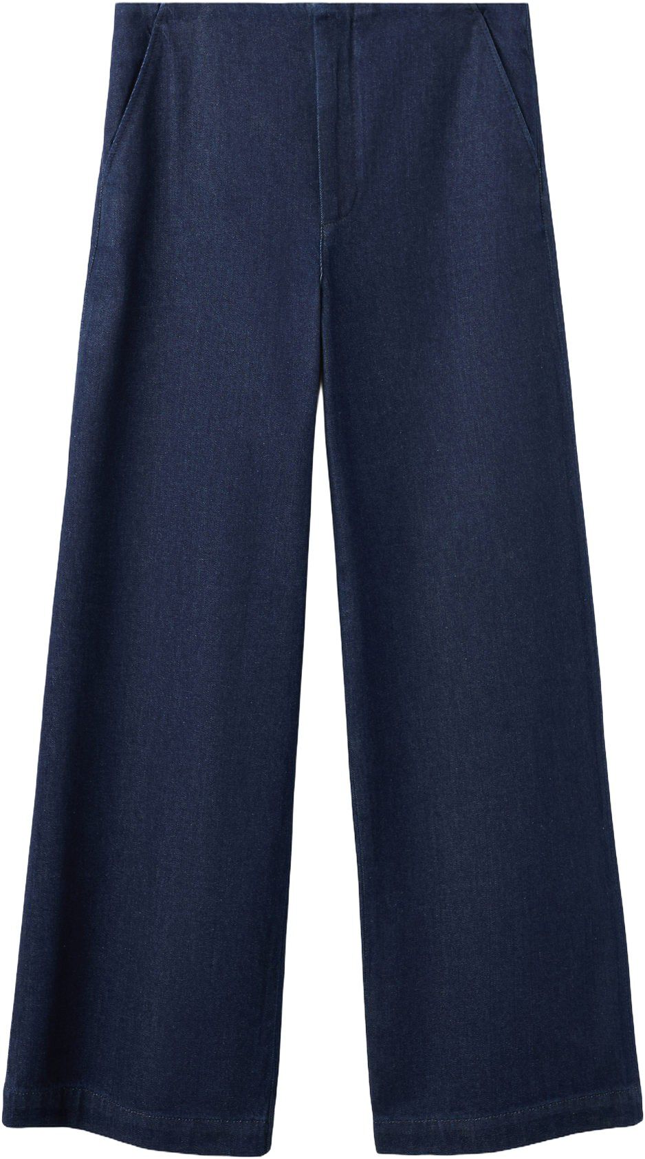 Wide leg mid-rise jeans