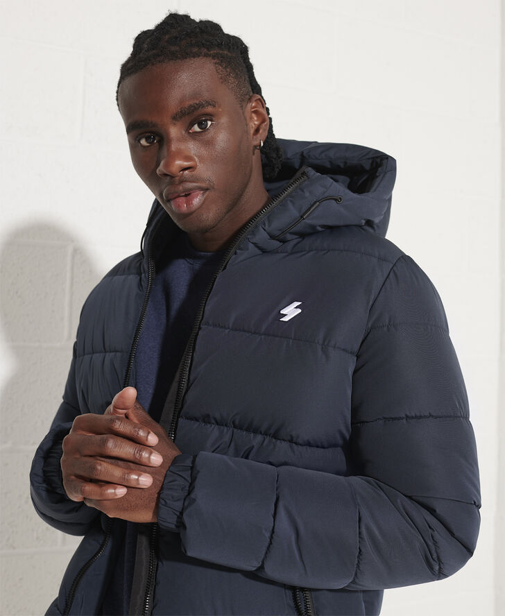HOODED SPORTS PUFFER