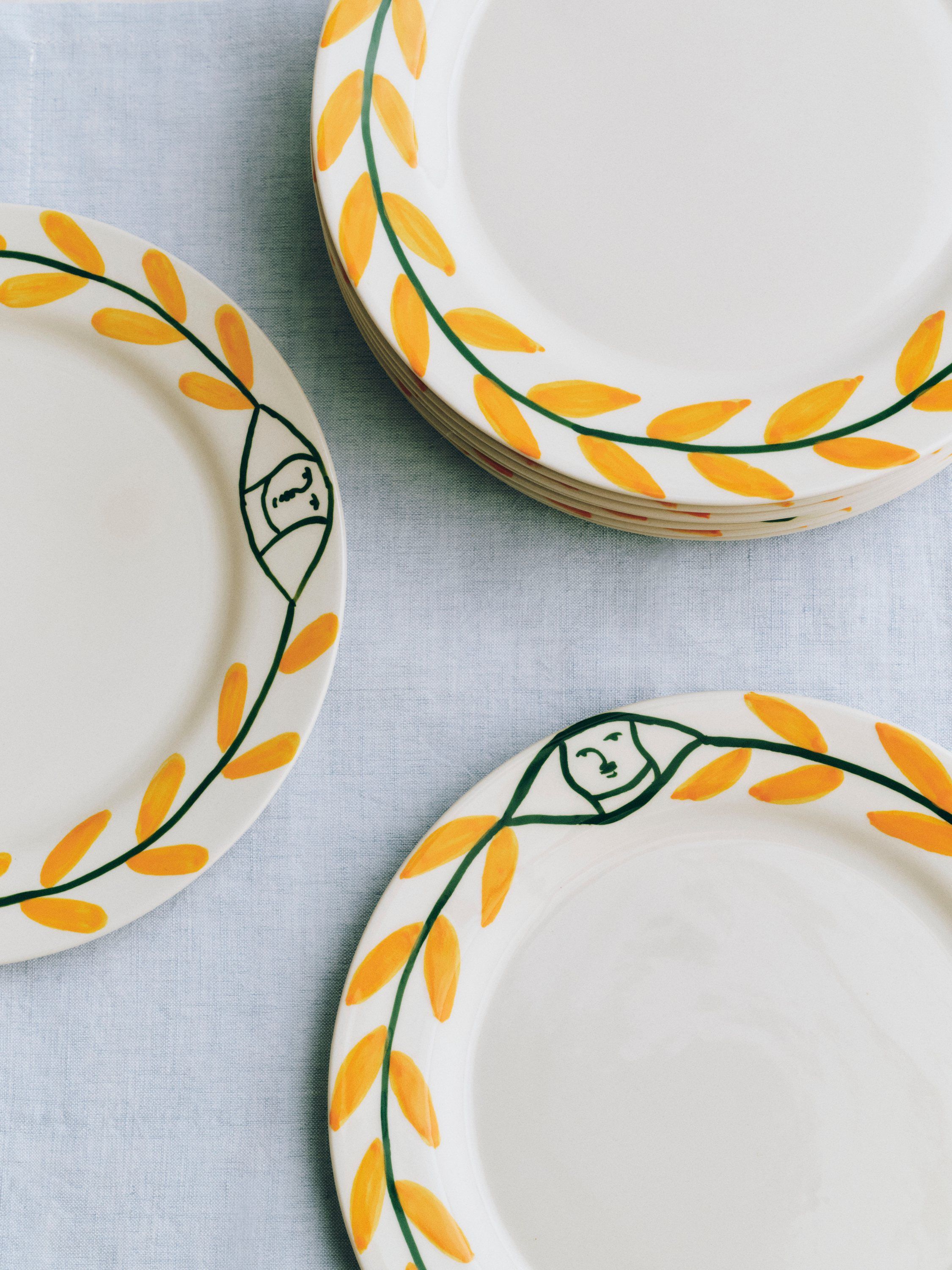 La Pittura Plate - &Oslash;24 - Golden leaf