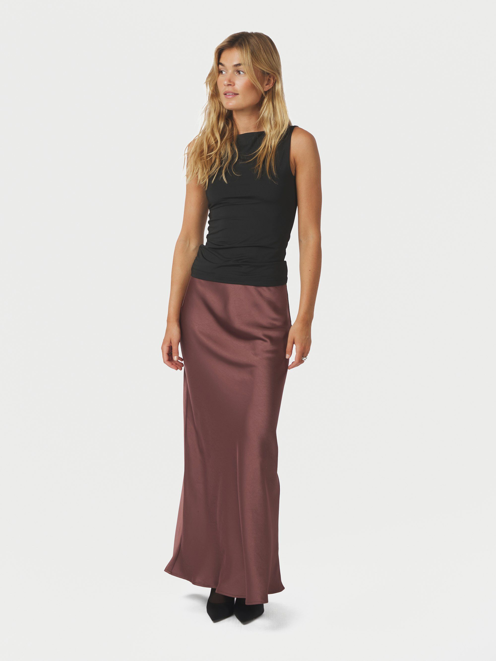 Vicky Heavy Sateen Skirt