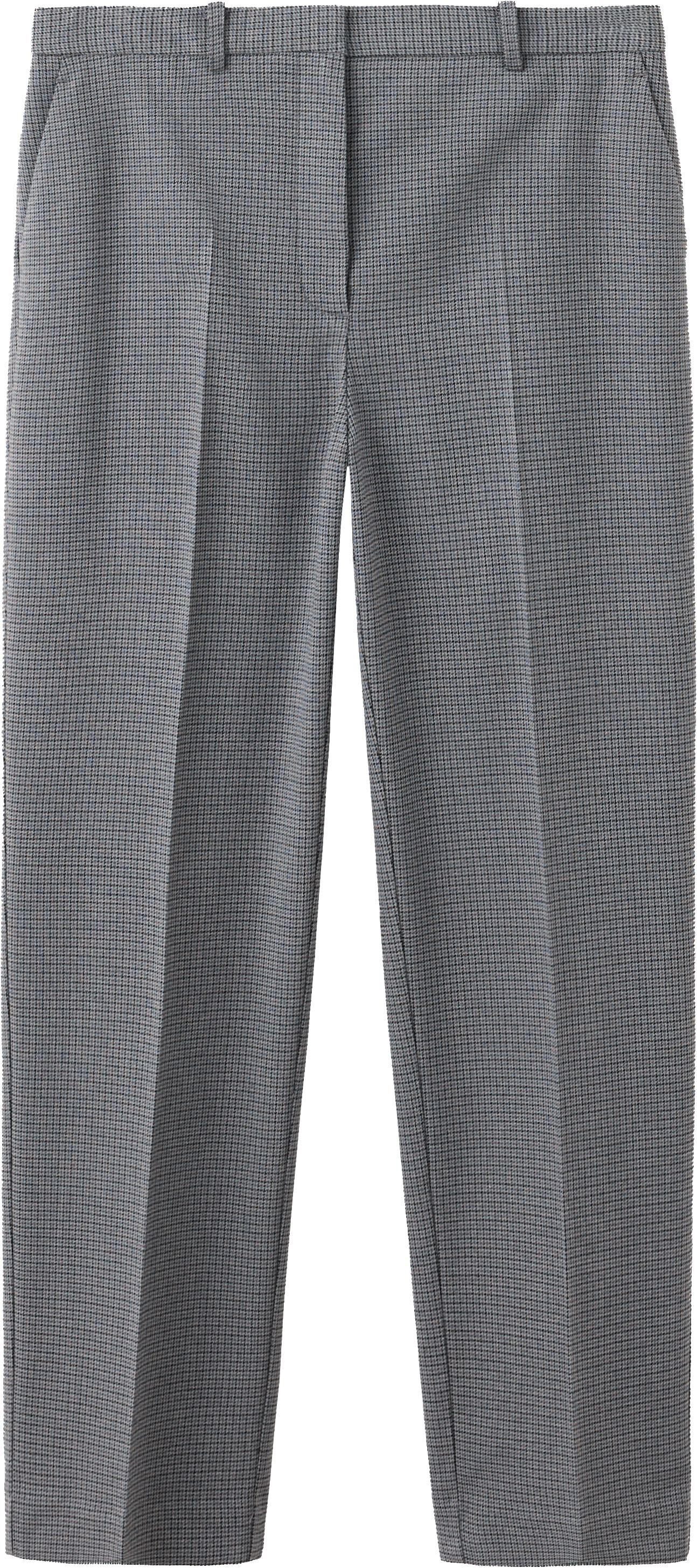 Chalk-stripe straight trousers