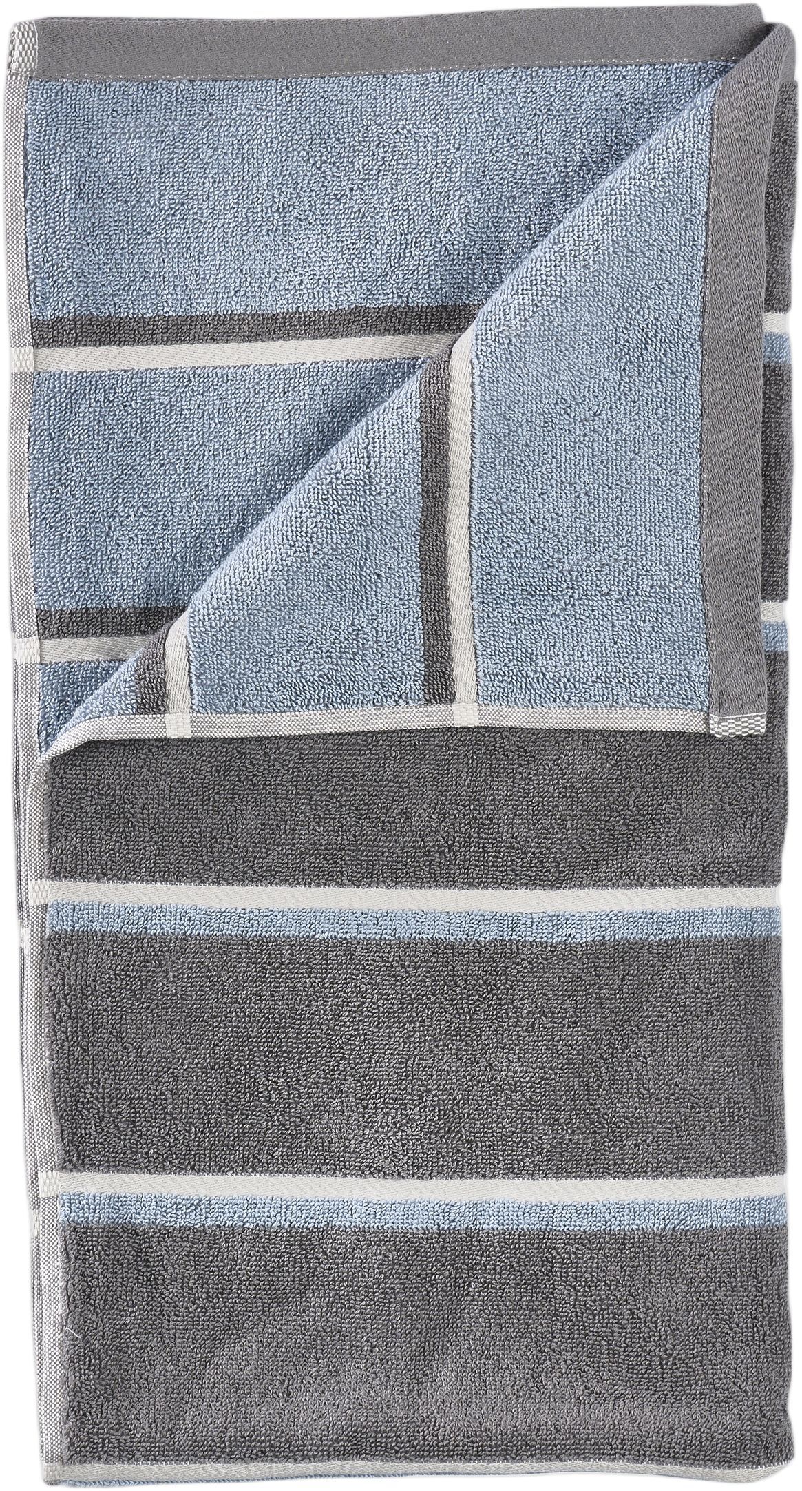 Handduk Sauna 50x100 White/Soft Grey/Eucalyptus