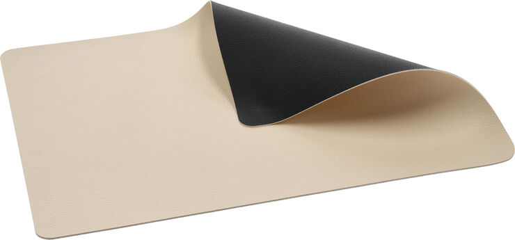 Bordstablett 46 x 33 cm 4 st Svart/Gräddvit