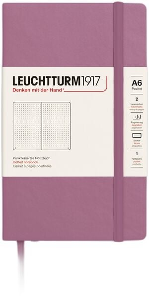 LT1917 Notesbog A6 Prikket HC - Dusty Rose 372354