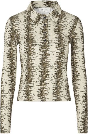 Porsiamd print LS polo