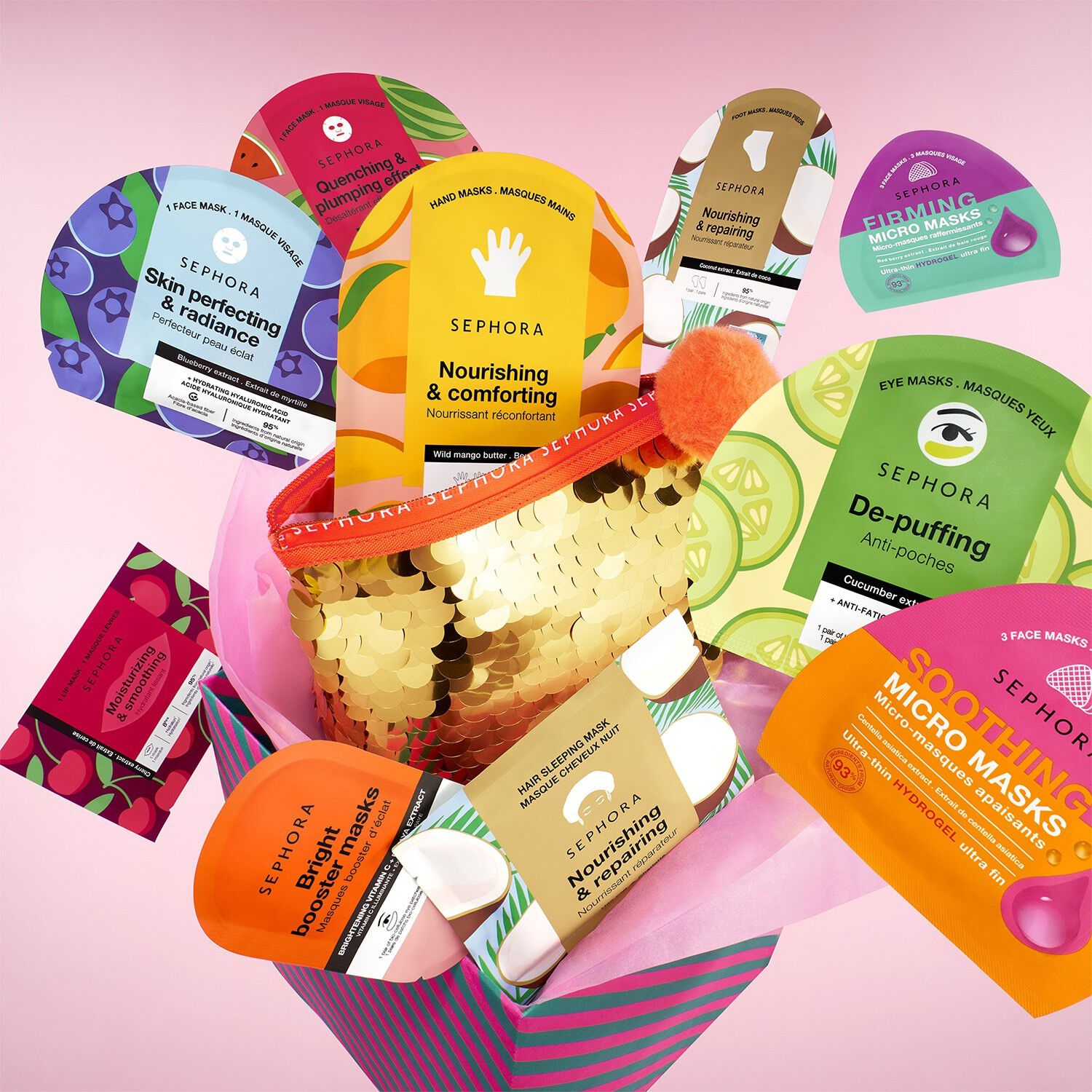 MAXI MASK KIT - 20 v&aring;rdande masker fr&aring;n topp till t&aring;