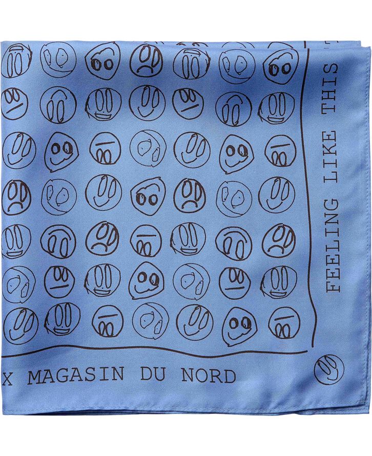 Røde Kors tørklæde - 53x53cm - 100% Silke