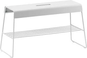 Bänk med hylla A-Bench Outdoor Soft Grey