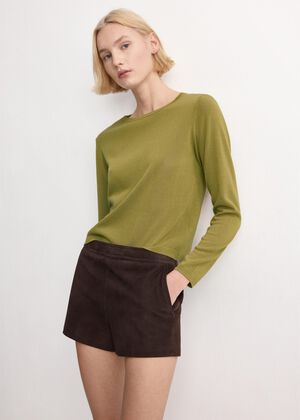 Long-sleeve knitted sweater