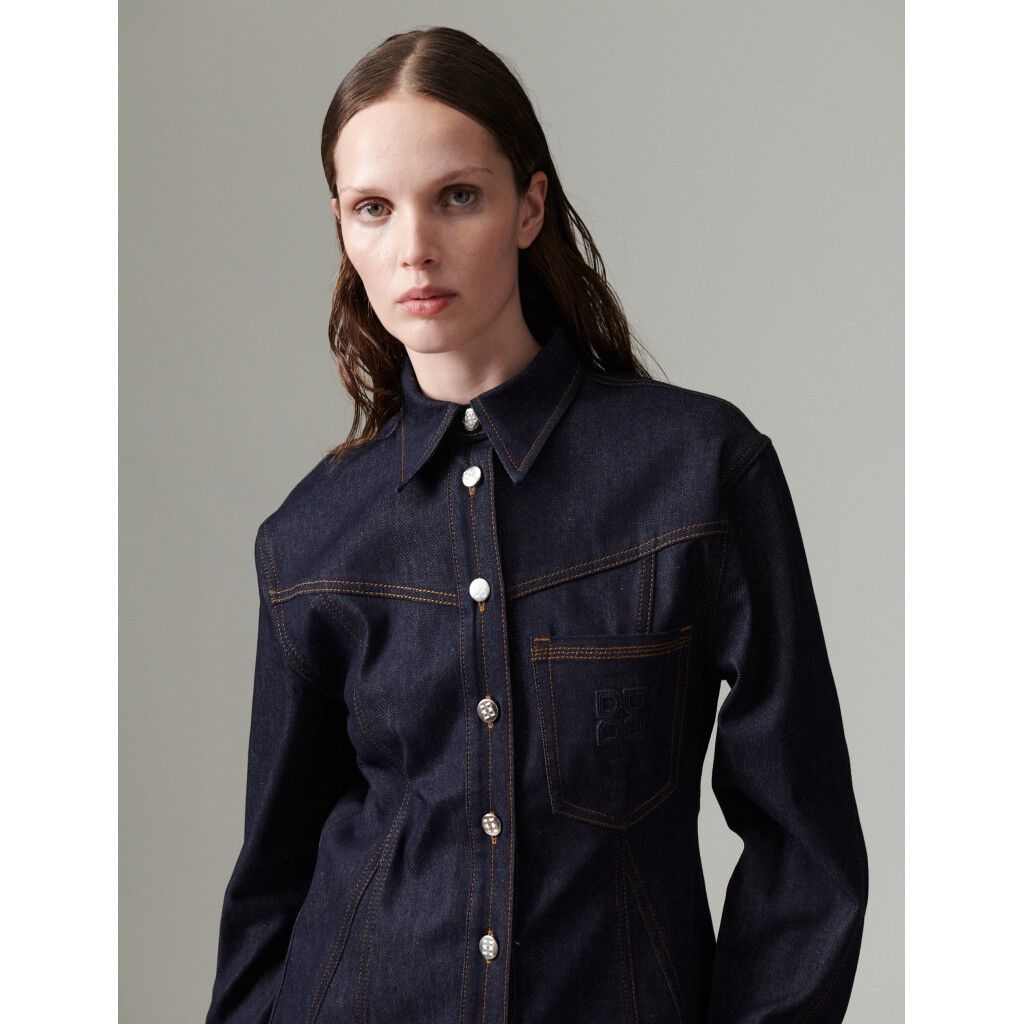 DAYJacky - Vibrant Blue Denim Stretch