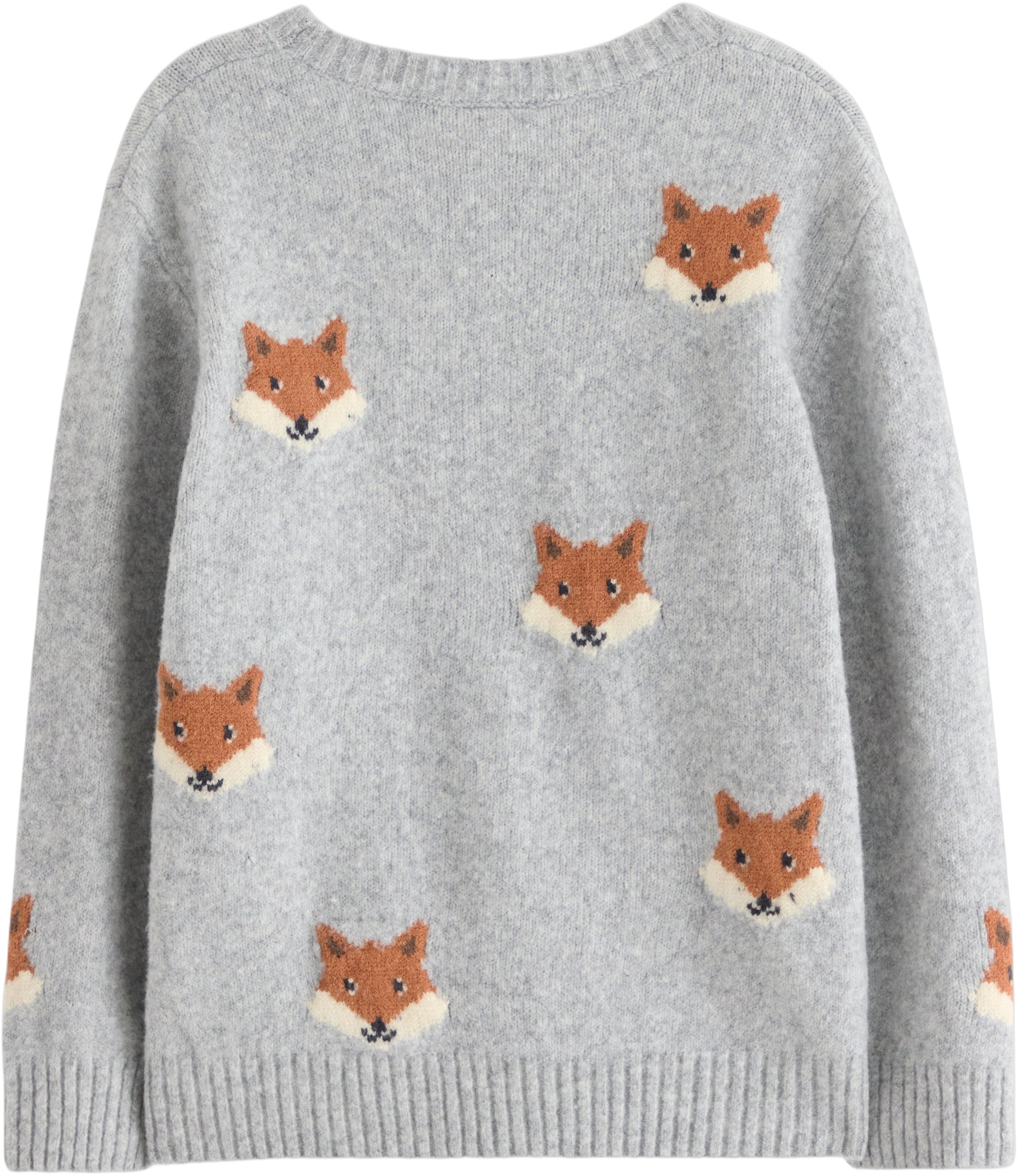 Sweater knitted jaquard