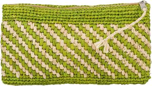 MIMOSE - CLUTCH - BRAIDED RAFFIA - H13 X W25 X D5 CM