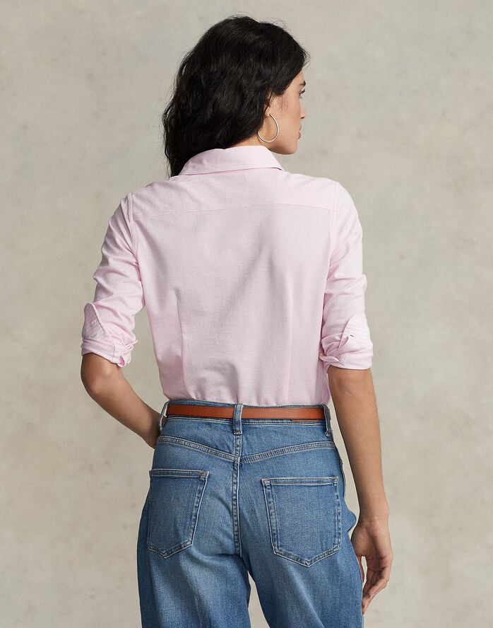 Knit Cotton Oxford Shirt