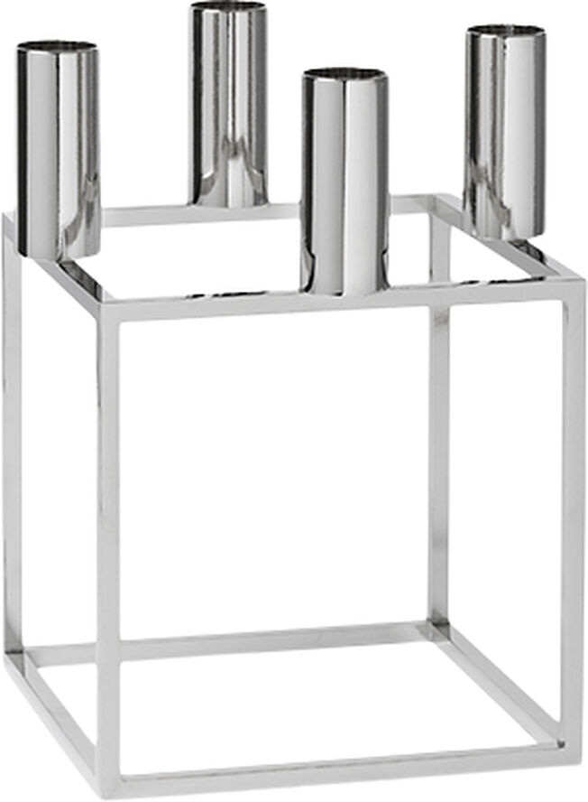 Kubus 4, Candle Holder, Nickel-Plat