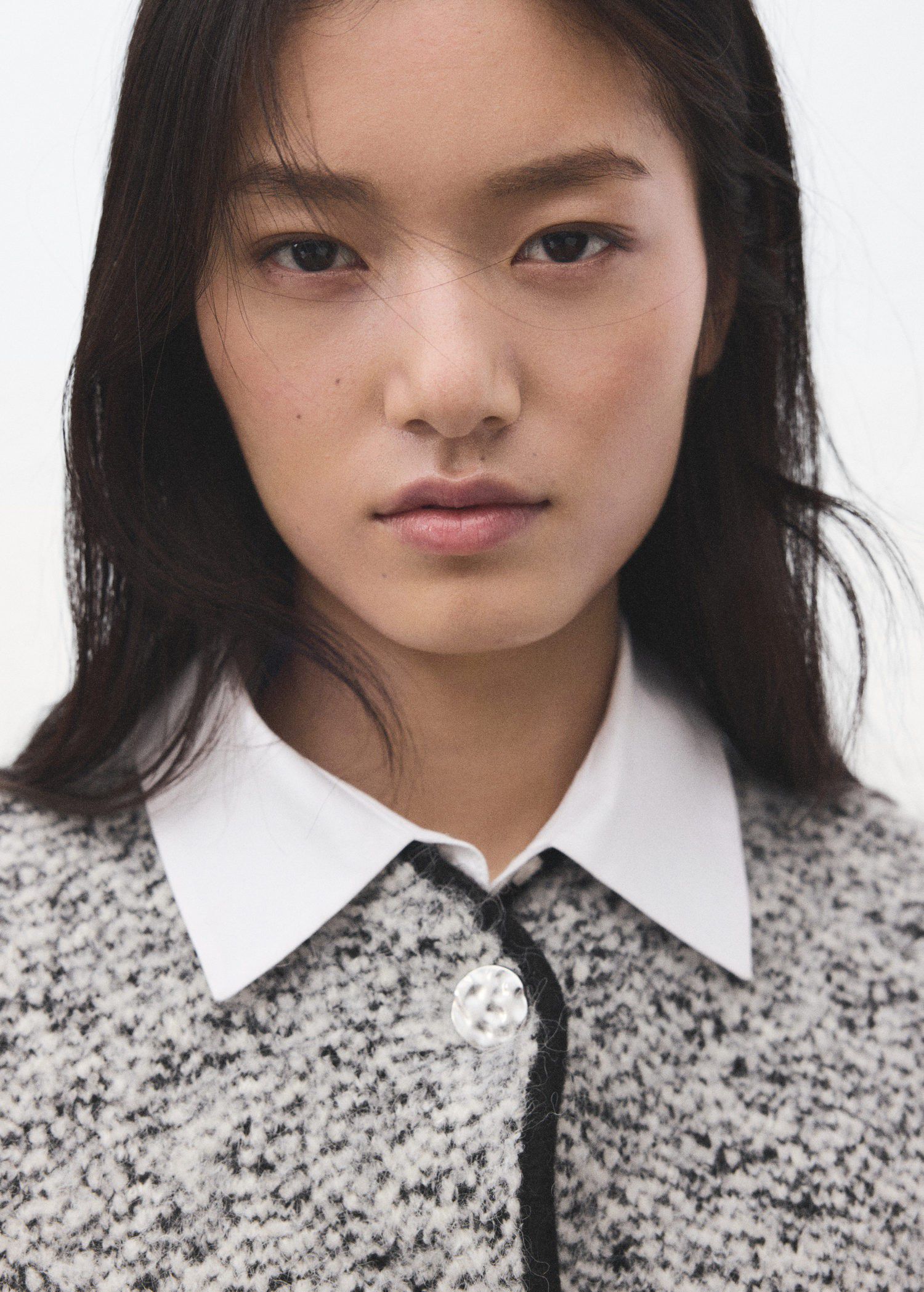 Flecked cotton-blend jacket