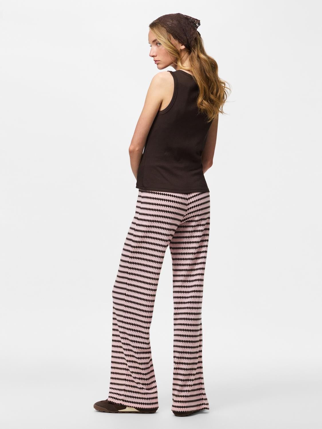 Pcjeya Hw Wide Knit Pant D2D Jrs
