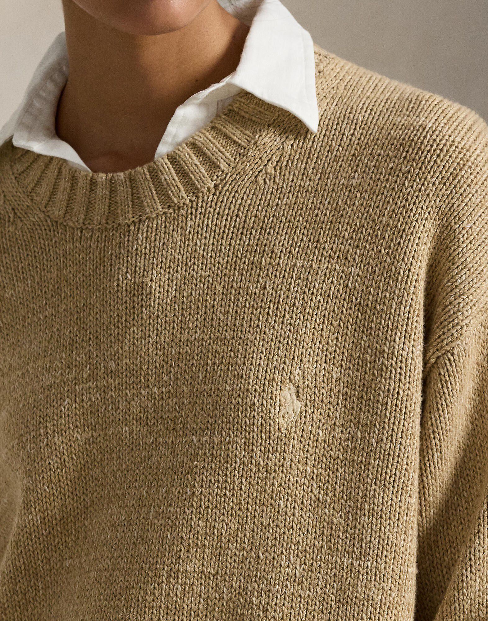 Logo Cotton Crewneck Sweater