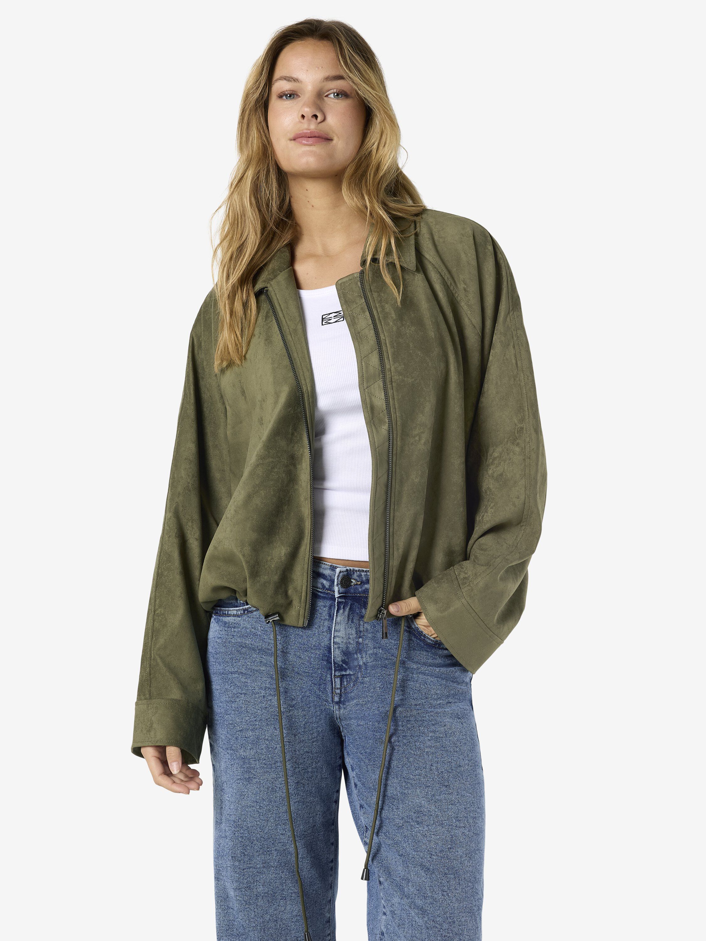 Nmemmy Fake Suede Bubblehem Jacket