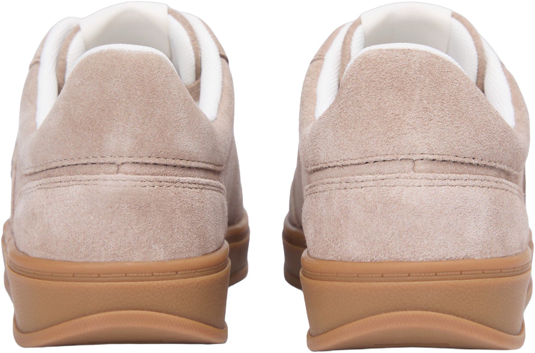 TH Monogram Suede Court Trainers