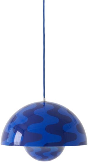 Flowerpot Pendant VP7 Ø37 cm Cobalt Blue & Twilight Blue pat