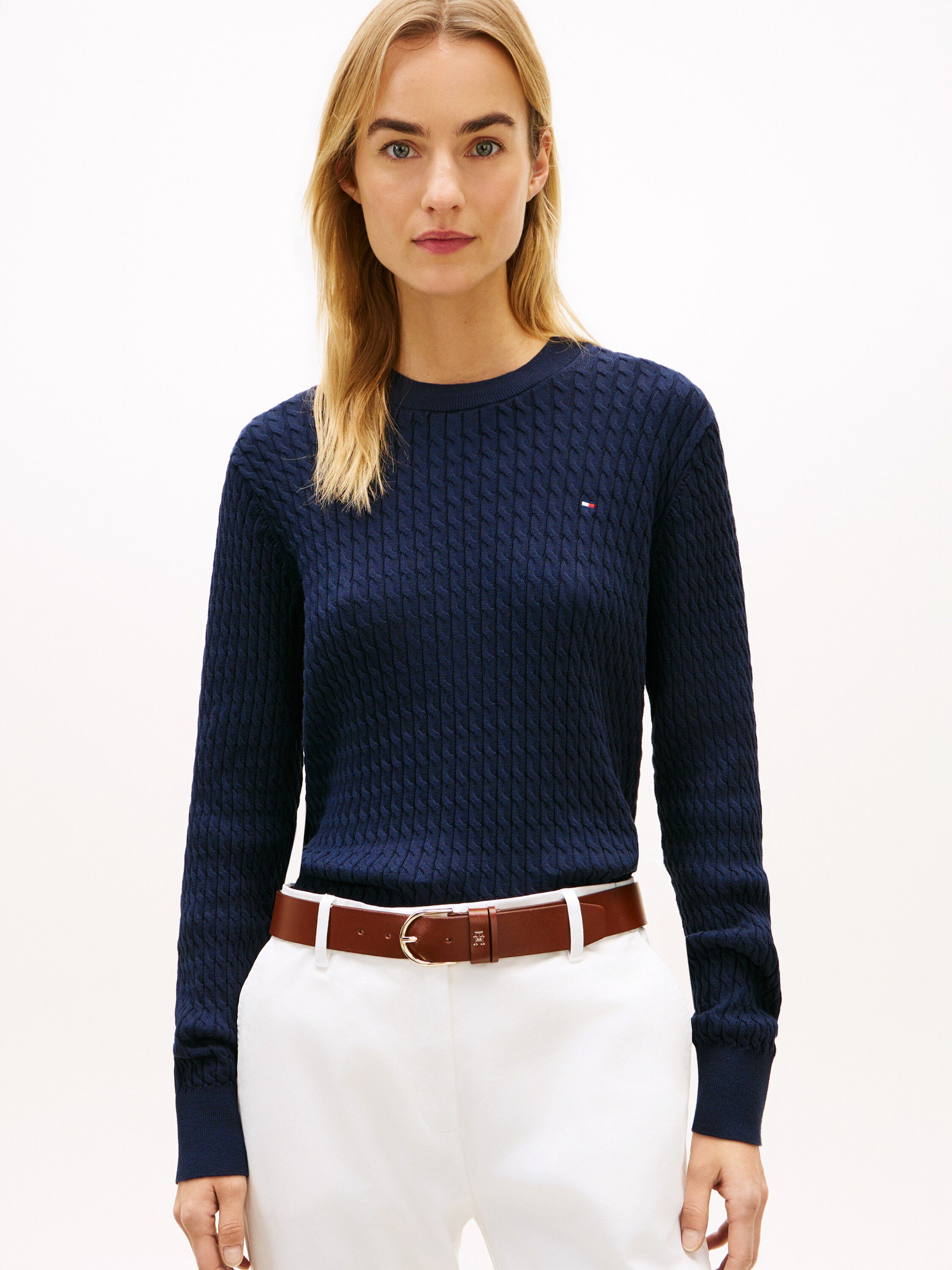Cable Knit Crew Neck Jumper