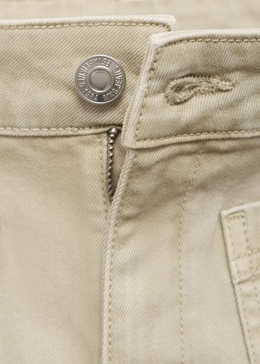 Flared cropped jeans with pockets