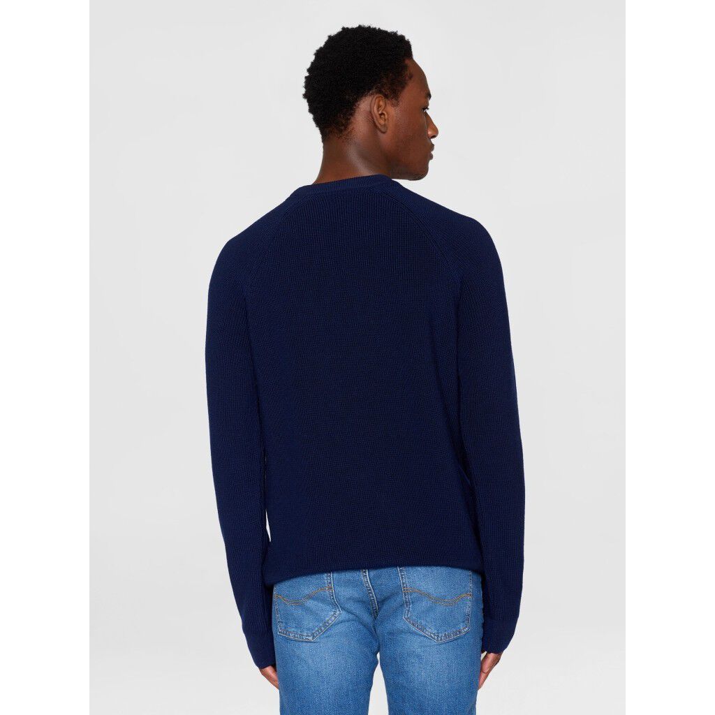 O-neck merino wool rib knit - RWS