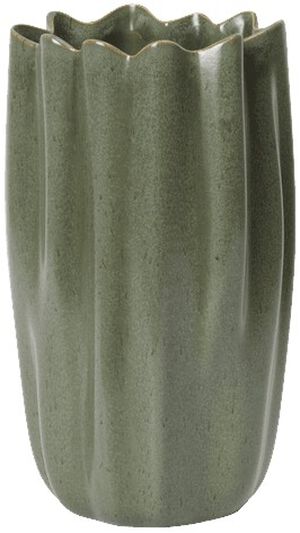 Nium Vase - H23 - Dark Sage