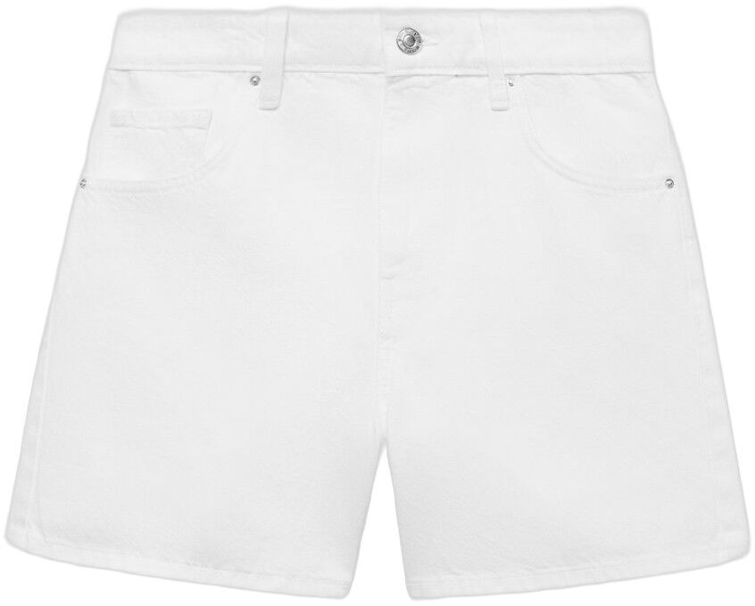 High-rise denim shorts