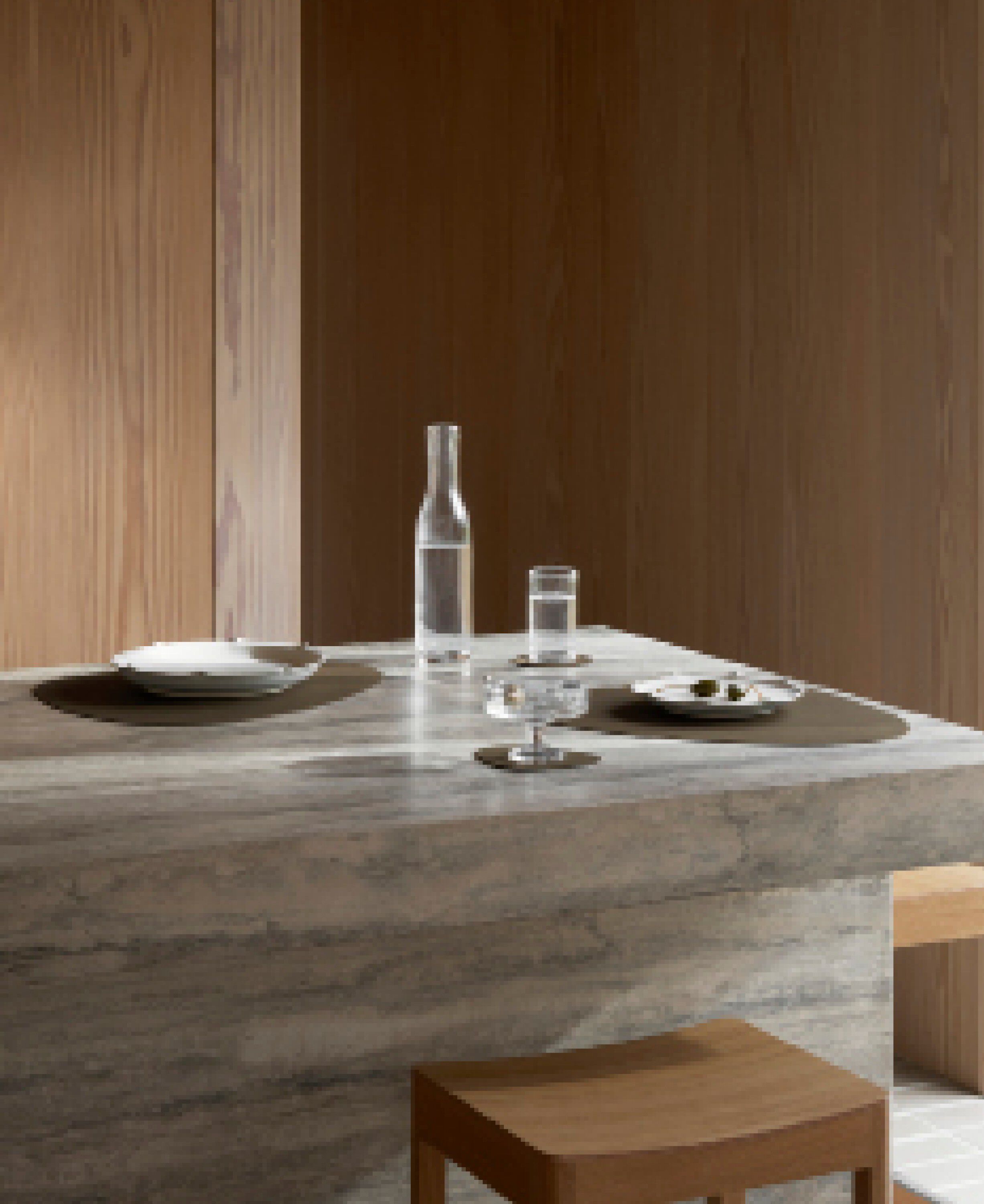 Glass Mat Curve Corduroy Caviar