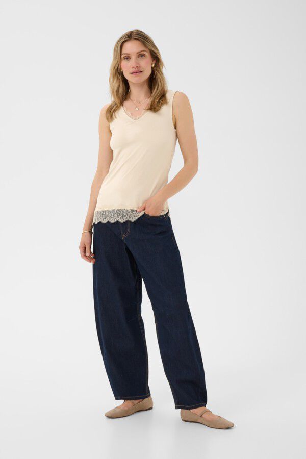 CRAlvaia Jersey Lace Top
