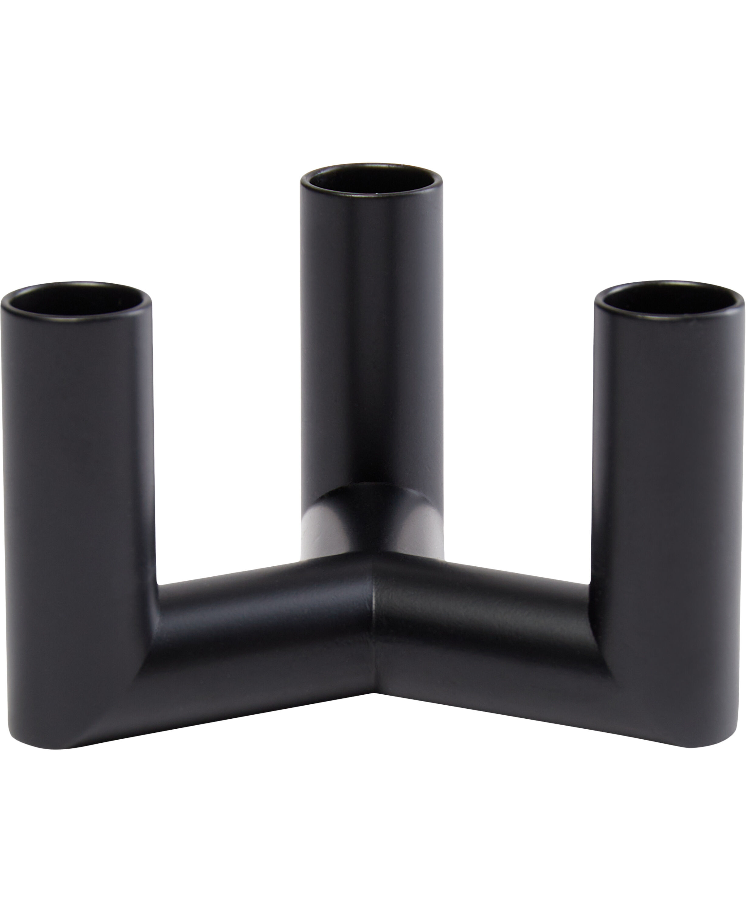 MATRIX Candle Holder - 3'arm Mini Taper - Matte Black - 7,5 x 4,5 CM