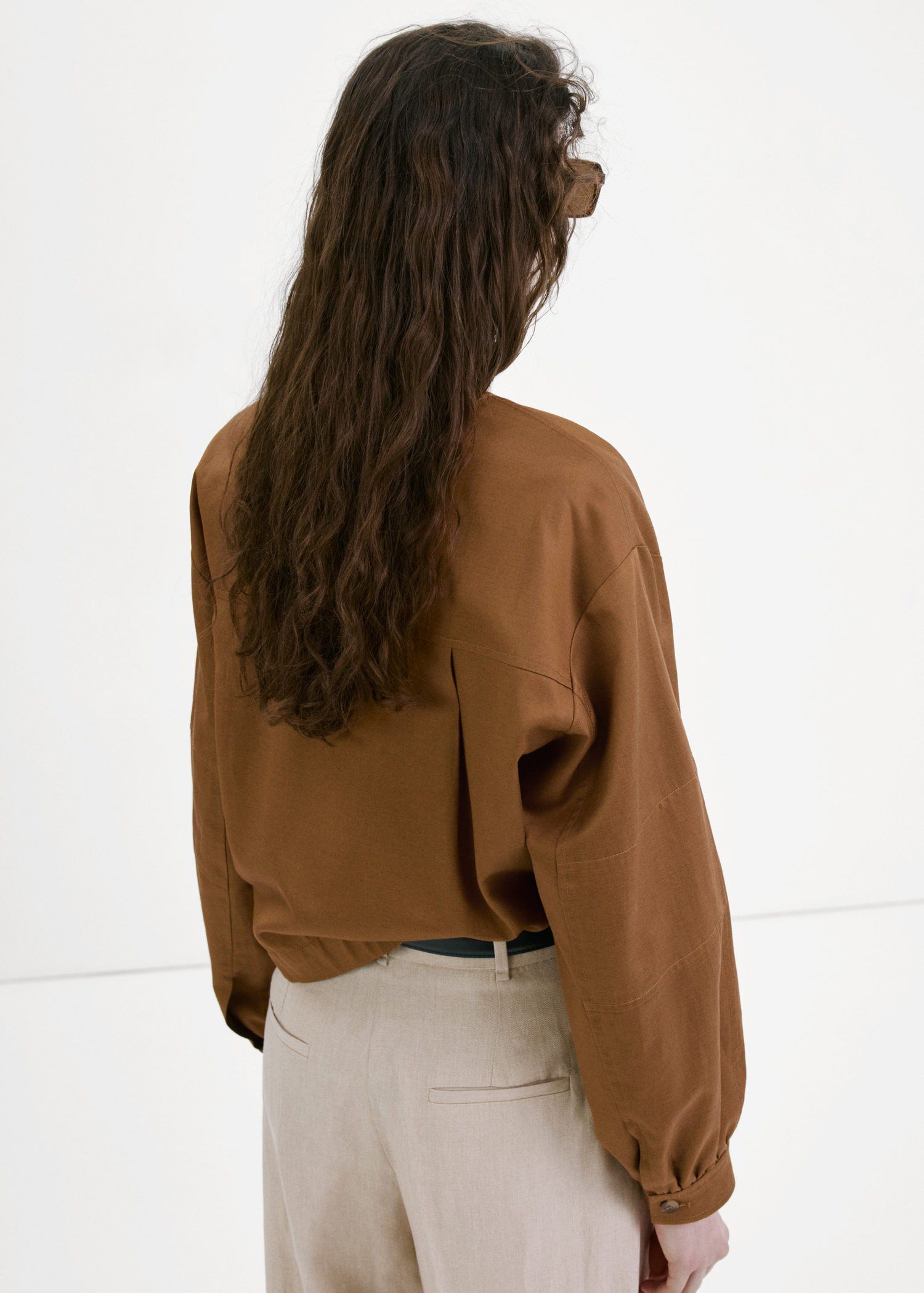 Lyocell jacket with elastics