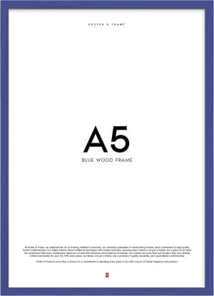 Poster&Frame - Blue wood 15x21cm (A5)
