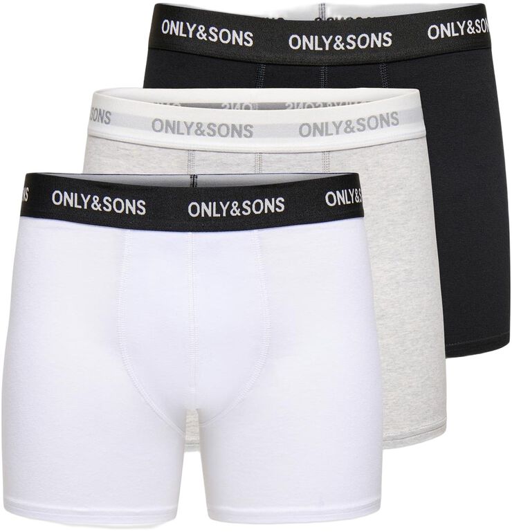 ONSBASIC SOLID BOXER 3PACK NOOS