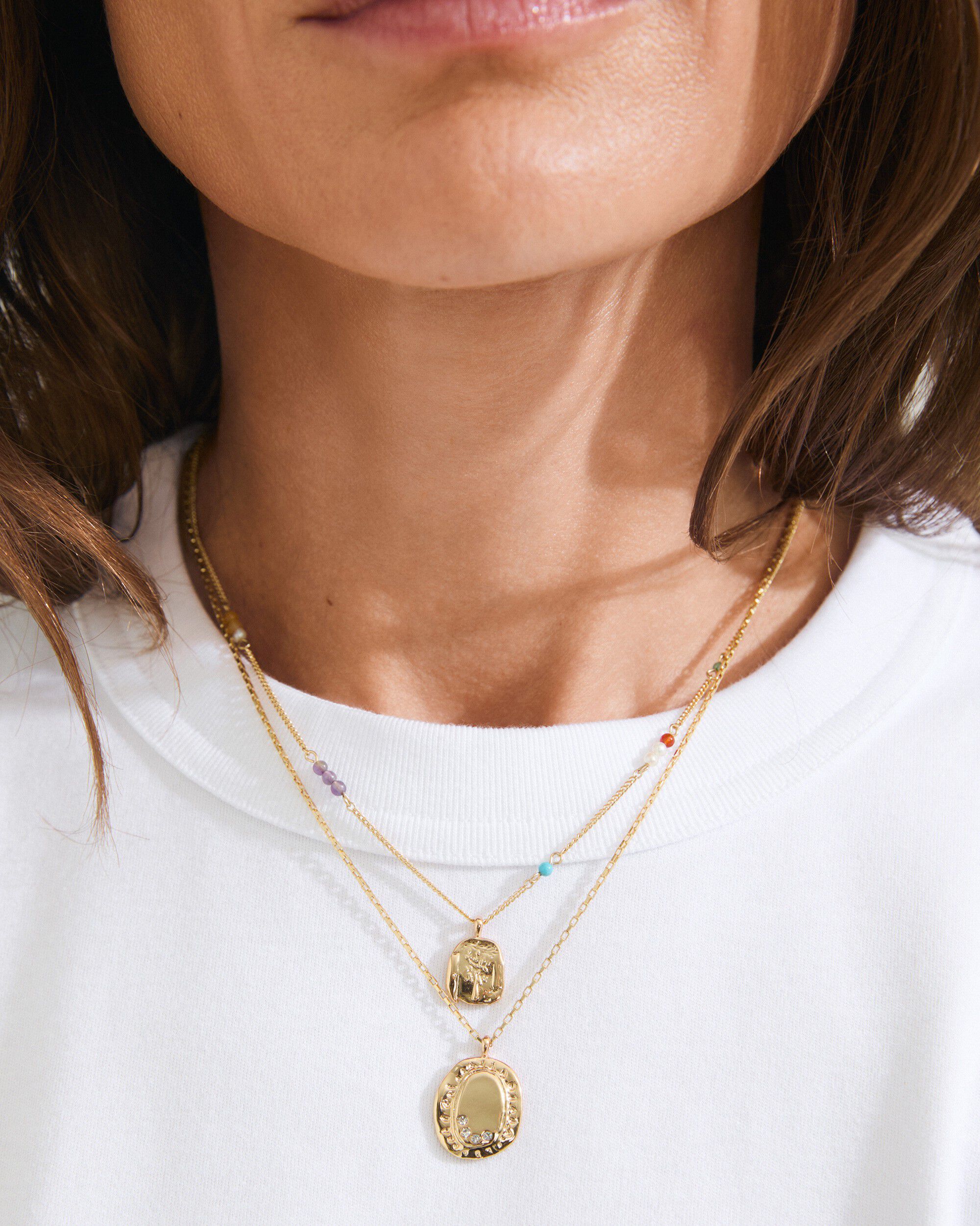 HERE necklace gold-plated