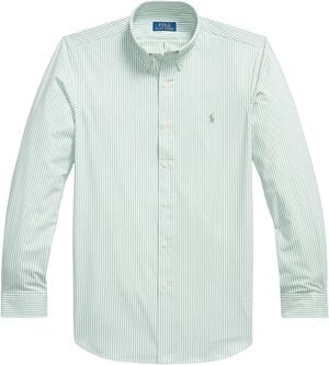 Custom Fit Striped Stretch Poplin Shirt