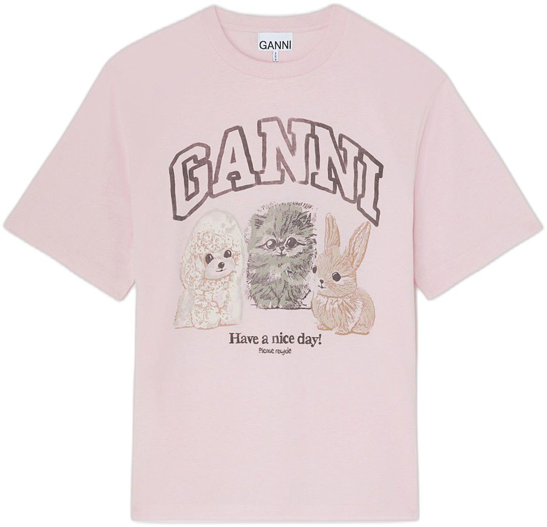 Basic Cotton Relaxed T-shit Animals