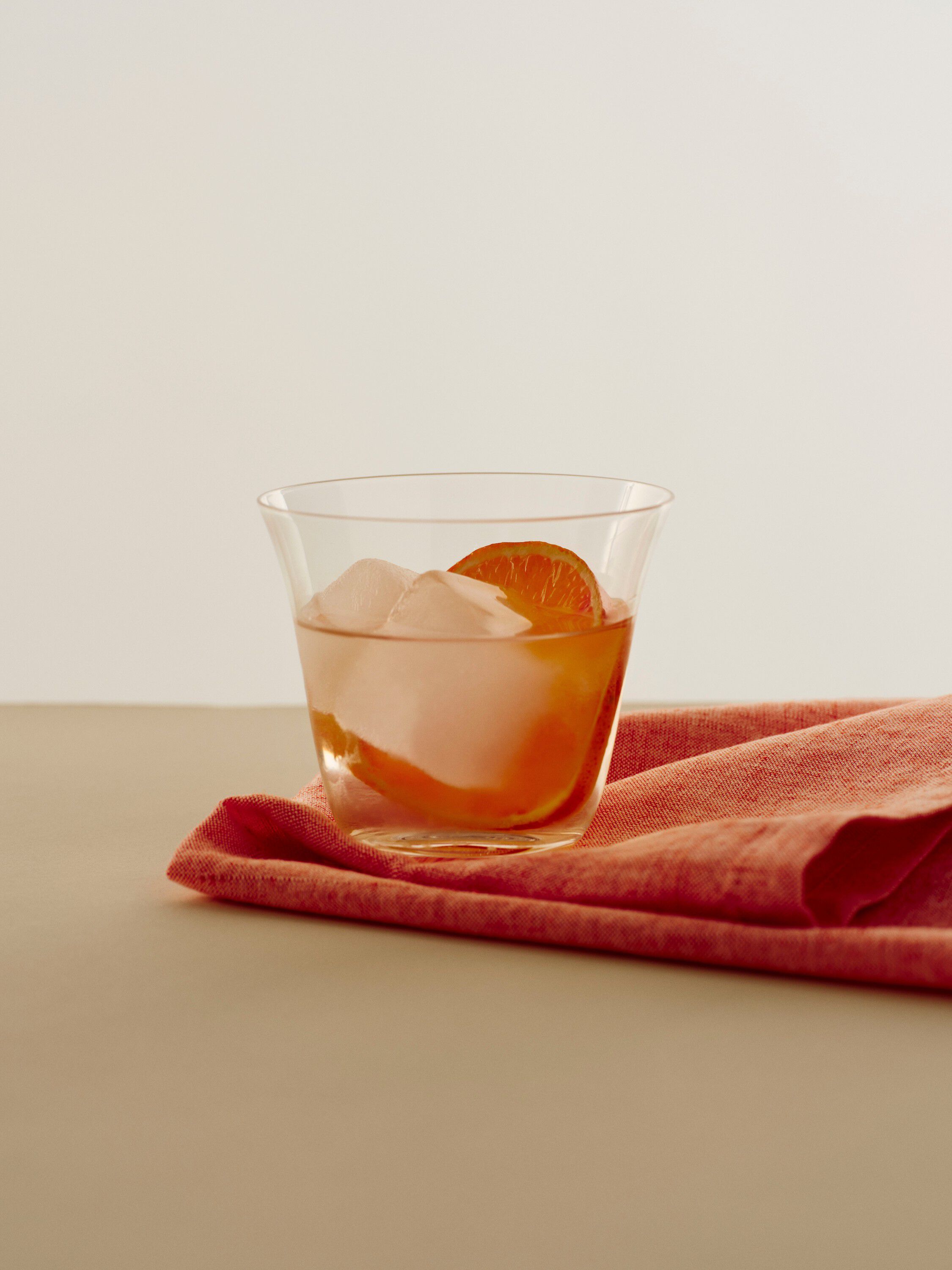 Curve Tumbler Glass-Set of 2-Small-Clear