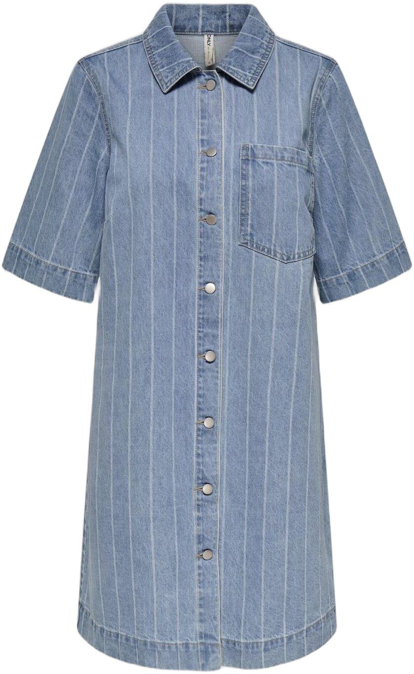 ONLASTA S/S STRIPE DNM DRESS GUA