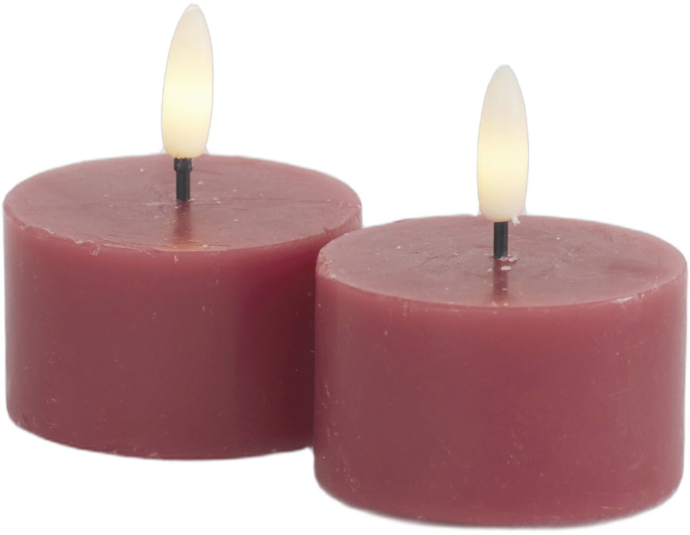 Sille Fyrfadslys 2 stk. s&aelig;t, &Oslash;6xH3,4cm