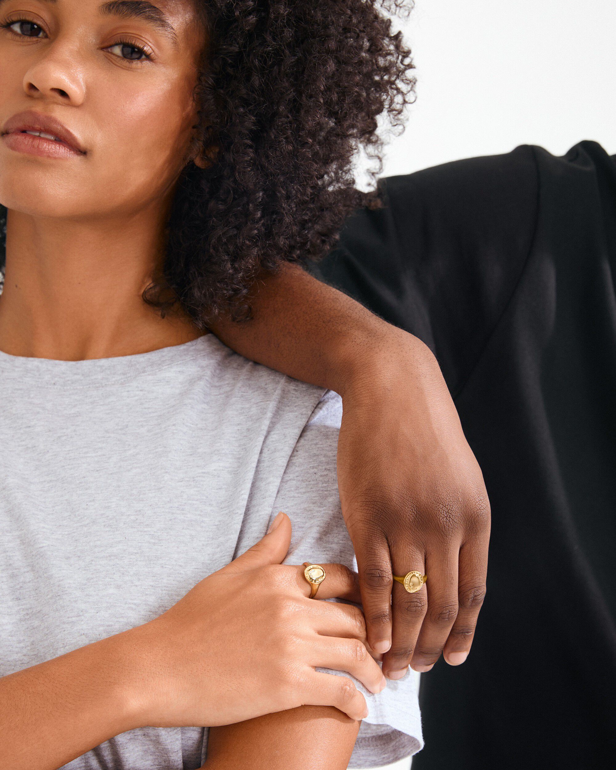 HERE ring gold-plated