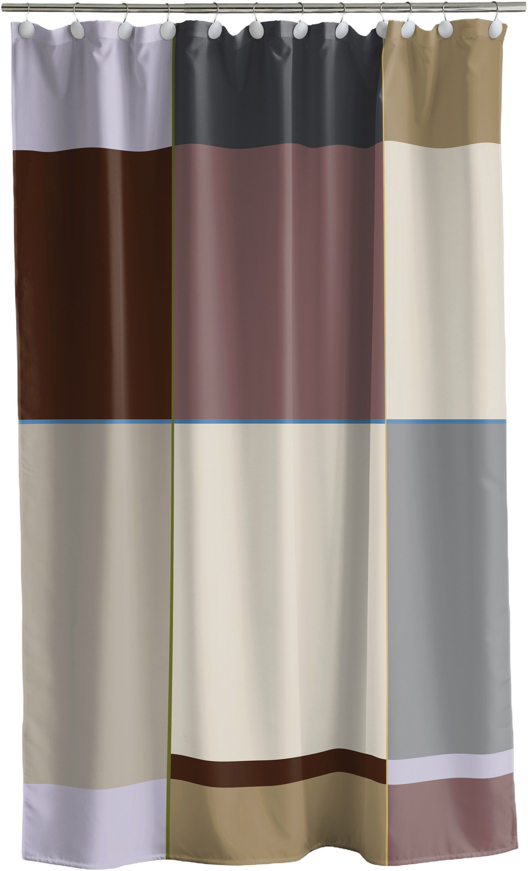 Duschdraperi 180x200 Colour Block Rosewood