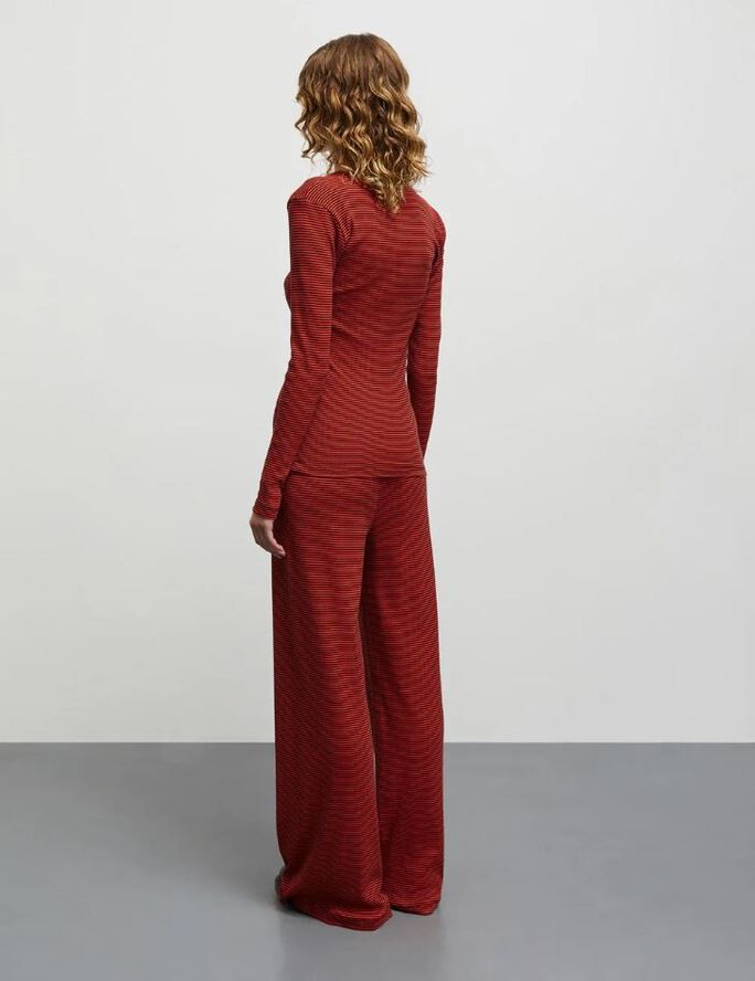 2x2 Cotton Stripe Tuba Tee LS