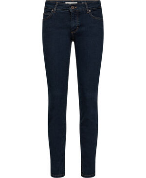 Denim Trouser, mid waist, slim fit,