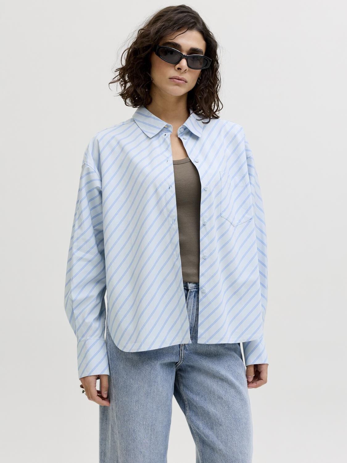 JXJAMIE LS RELAXED POPLIN SHIRT WVN