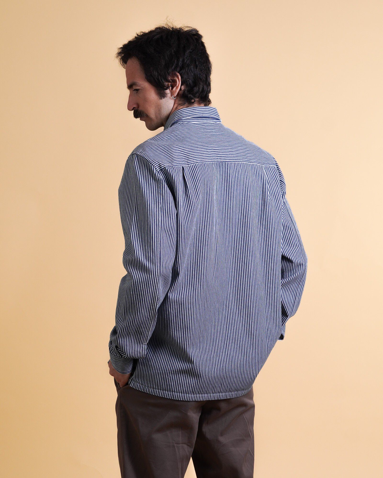 HICKORY STRIPED MEN'S BD SHIRT