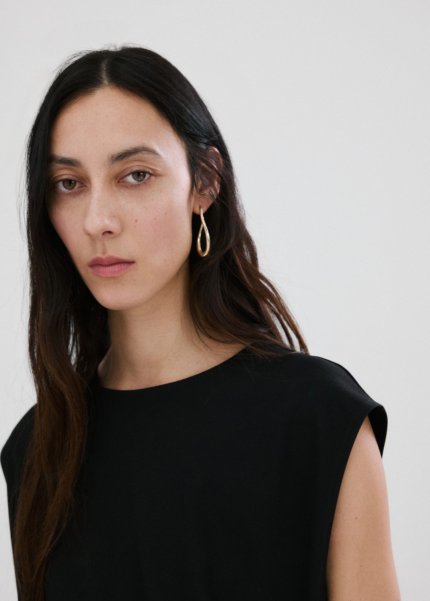 T-shirt with gathered details