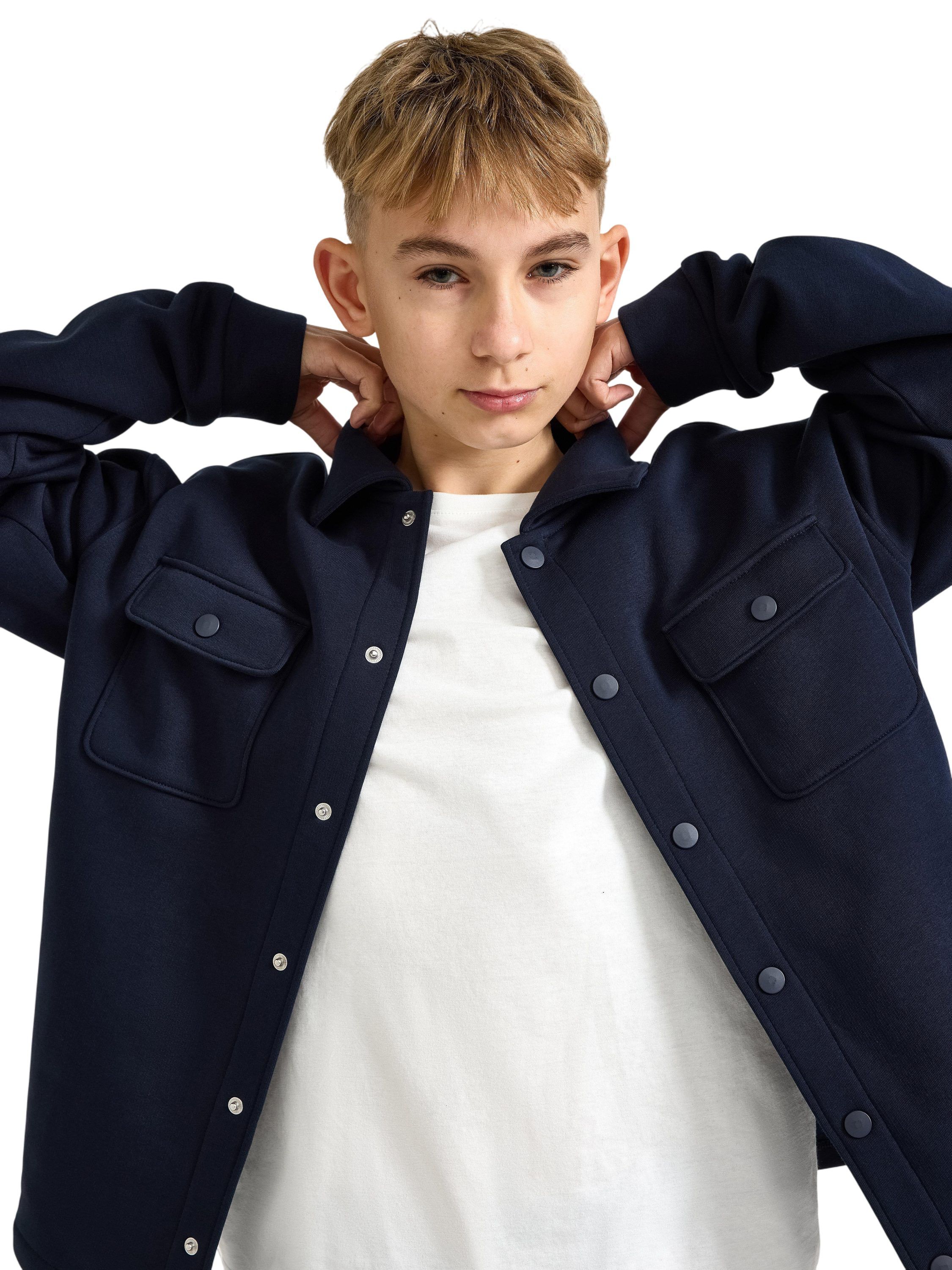 Soft overshirt in cotton jersey ble